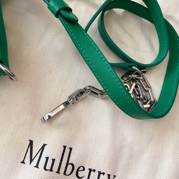 NWT Mulberry Softie Phone Bag Green - Picture 10 of 11